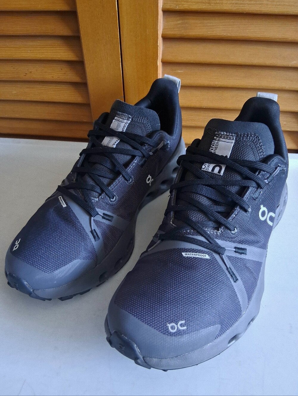 On Cloudsurfer Trail Black Eclipse Women's Waterproof Shoe * Size: 9